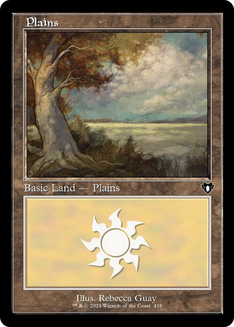 Plains (438) (Retro) [Commander Masters] | Card Merchant Takapuna