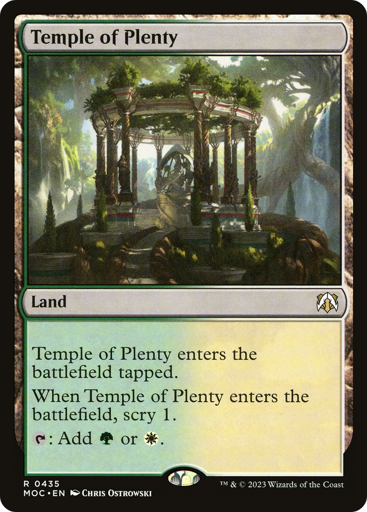 Temple of Plenty [March of the Machine Commander] | Card Merchant Takapuna