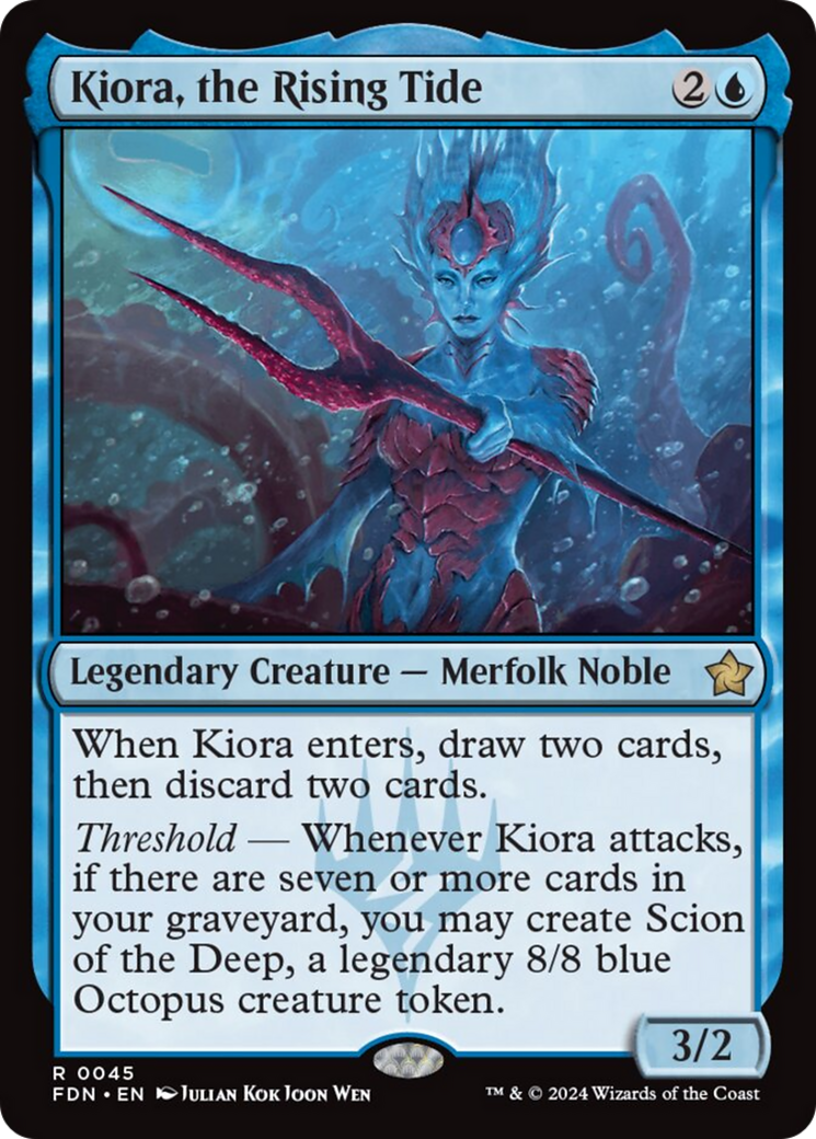 Kiora, the Rising Tide [Foundations] | Card Merchant Takapuna