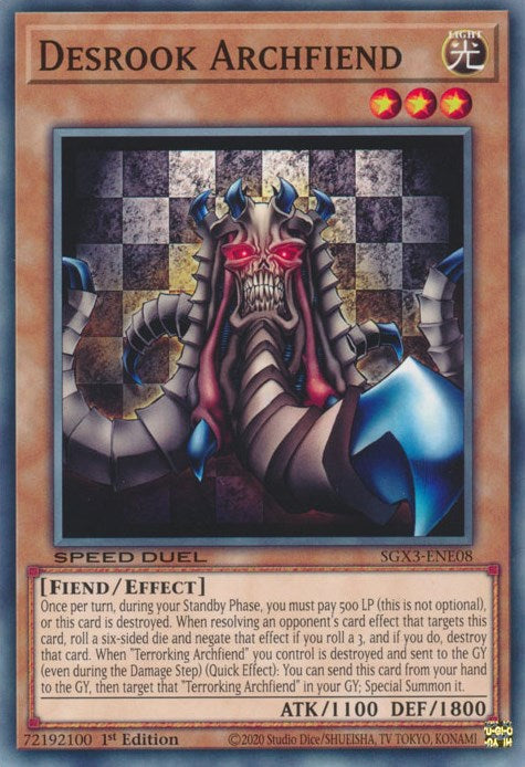 Desrook Archfiend [SGX3-ENE08] Common | Card Merchant Takapuna