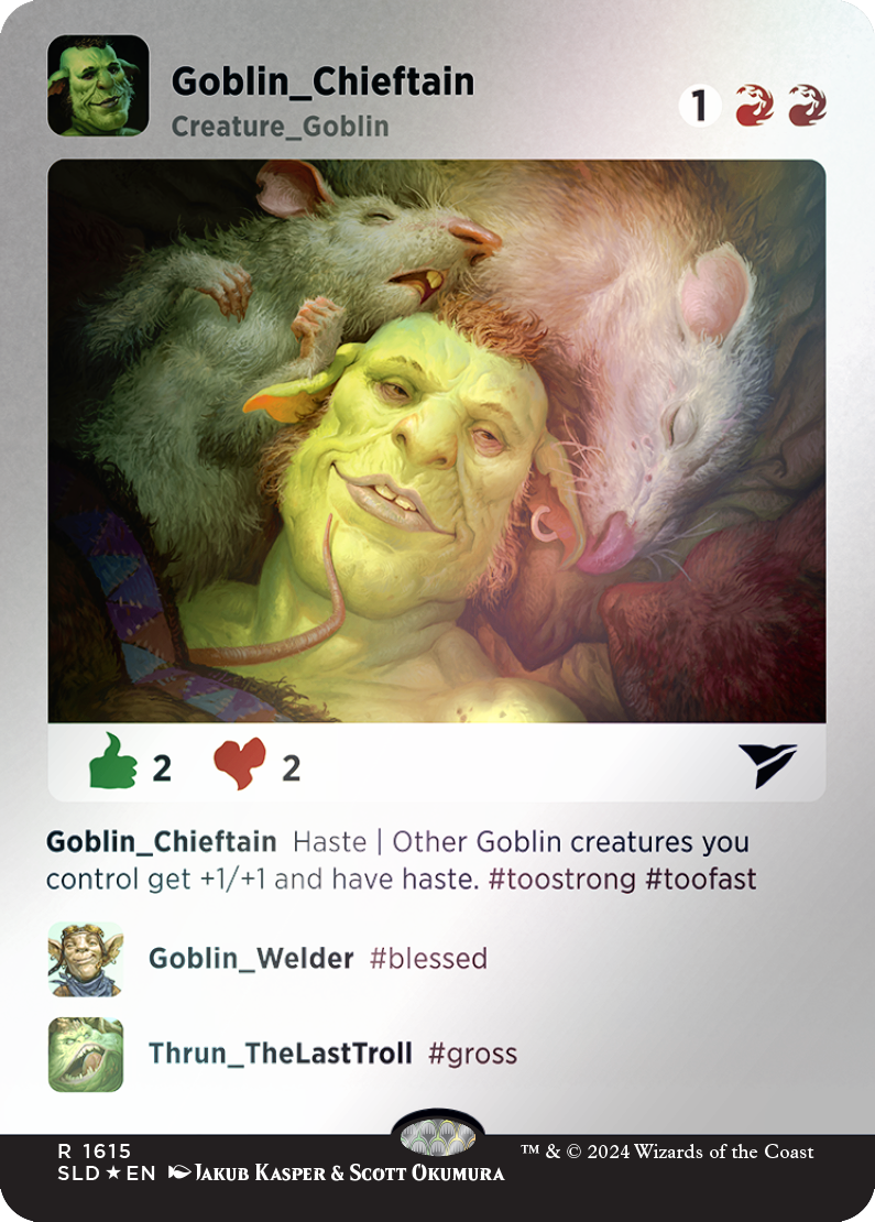 Goblin Chieftain (Rainbow Foil) [Secret Lair Drop Series] | Card Merchant Takapuna