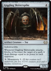 Giggling Skitterspike (Extended Art) [Duskmourn: House of Horror Commander] | Card Merchant Takapuna