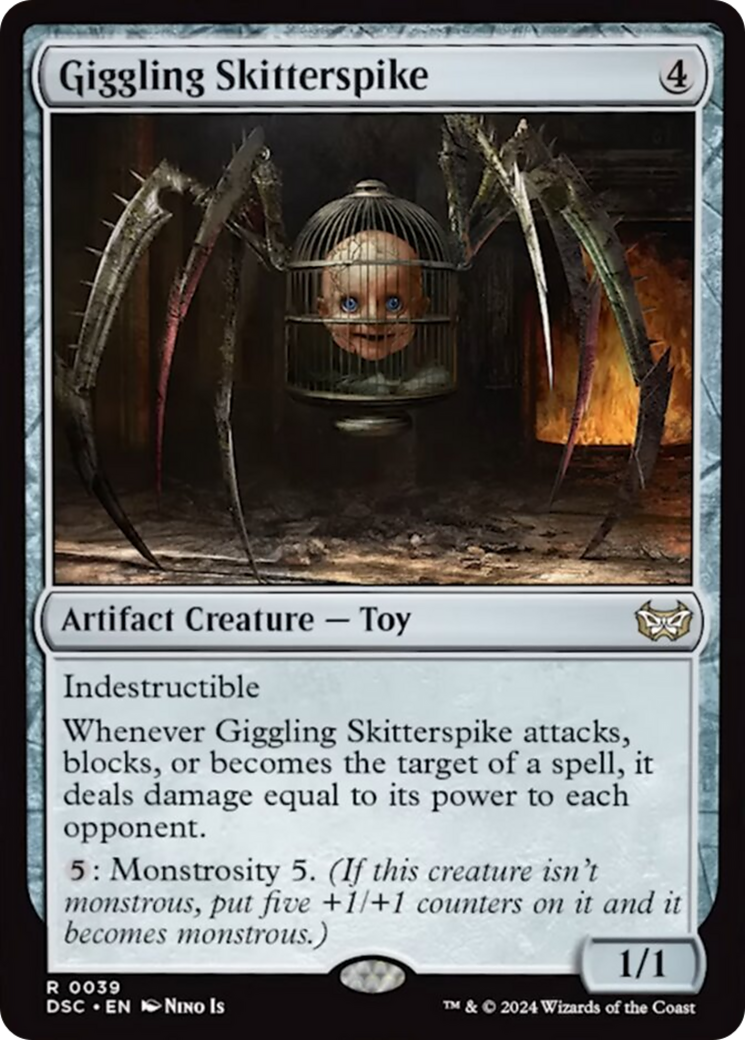 Giggling Skitterspike [Duskmourn: House of Horror Commander] | Card Merchant Takapuna