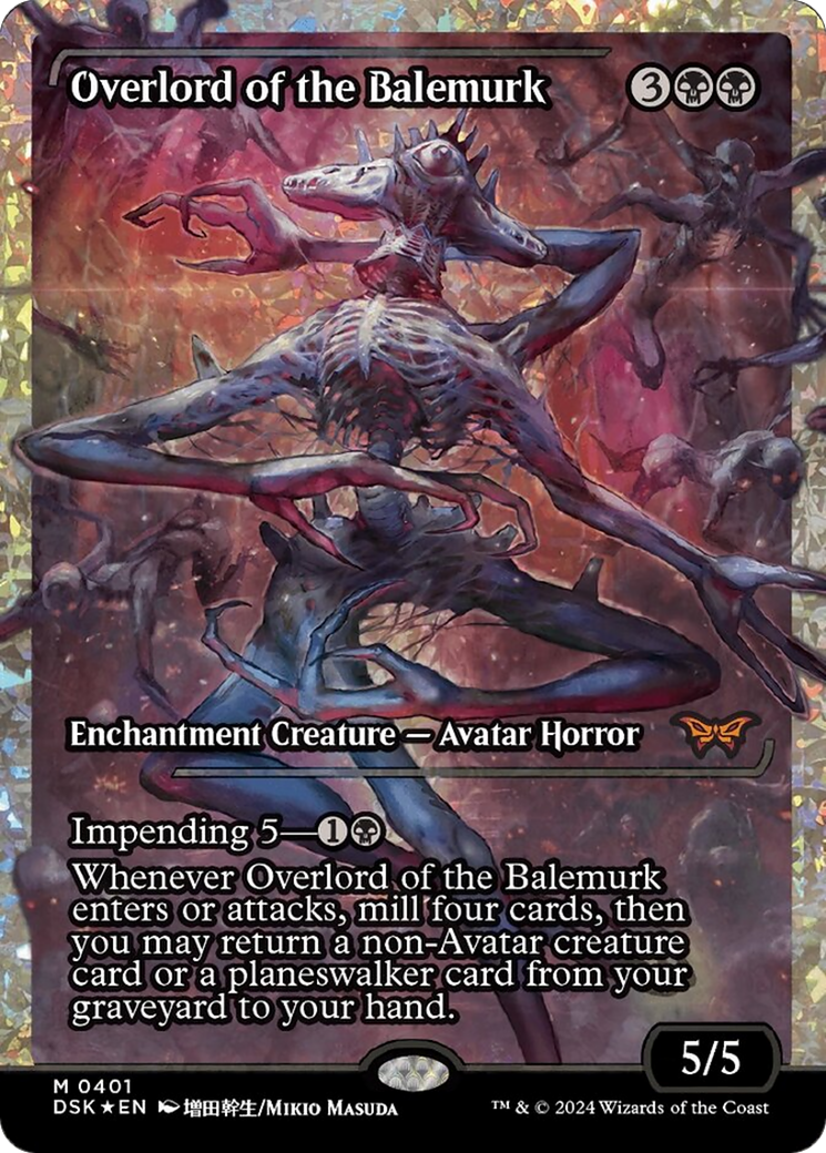 Overlord of the Balemurk (Japan Showcase Fracture Foil) [Duskmourn: House of Horror] | Card Merchant Takapuna