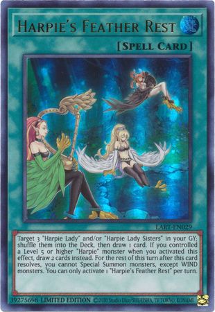 Harpie's Feather Rest [LART-EN029] Ultra Rare | Card Merchant Takapuna