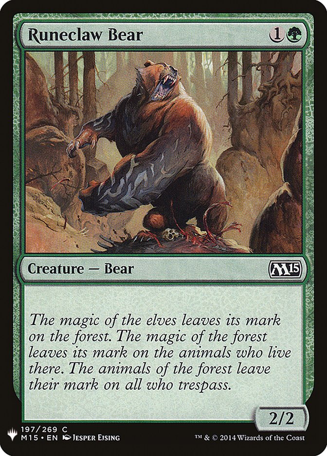 Runeclaw Bear [Mystery Booster] | Card Merchant Takapuna