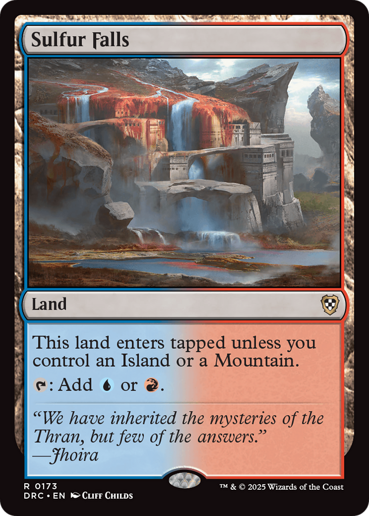 Sulfur Falls [Aetherdrift Commander] | Card Merchant Takapuna