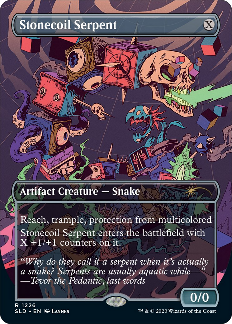 Stonecoil Serpent (Borderless) [Secret Lair Drop Series] | Card Merchant Takapuna