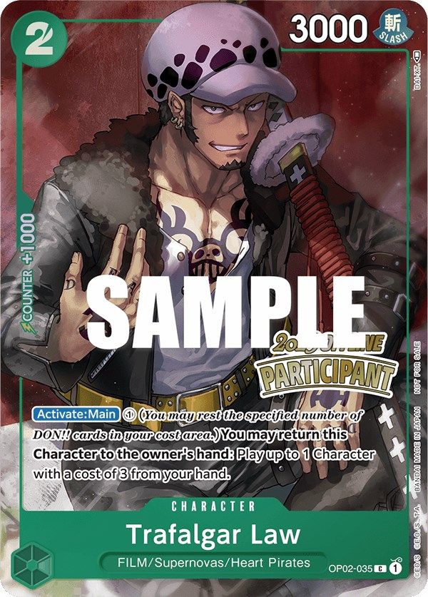 Trafalgar Law (Offline Regional 2023) [Participant] [One Piece Promotion Cards] | Card Merchant Takapuna