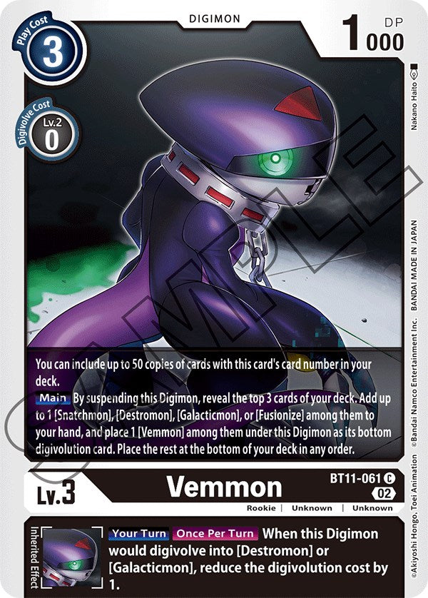 Vemmon [BT11-061] [Dimensional Phase] | Card Merchant Takapuna