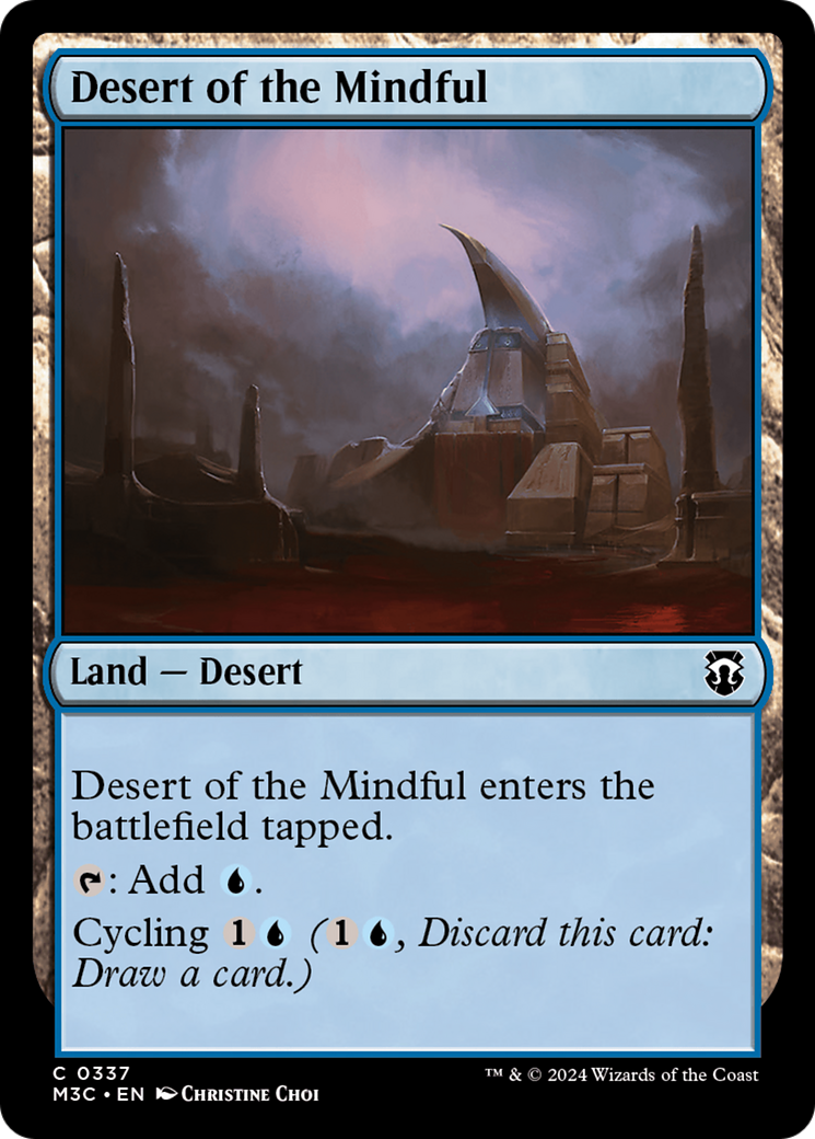 Desert of the Mindful (Ripple Foil) [Modern Horizons 3 Commander] | Card Merchant Takapuna