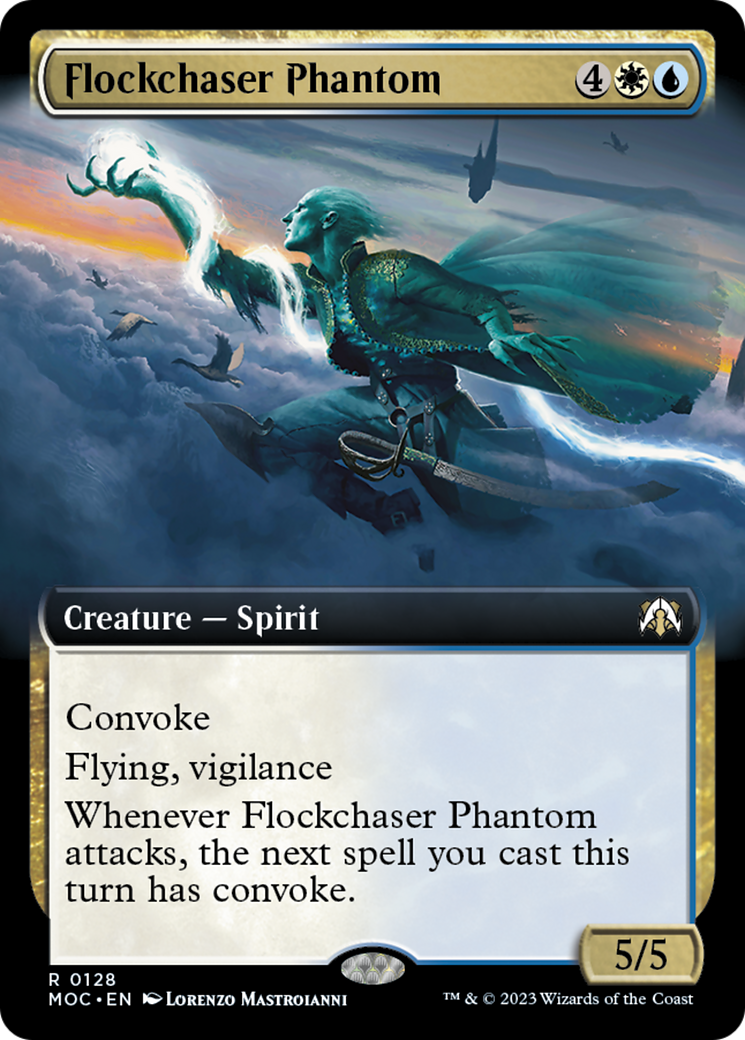 Flockchaser Phantom (Extended Art) [March of the Machine Commander] | Card Merchant Takapuna