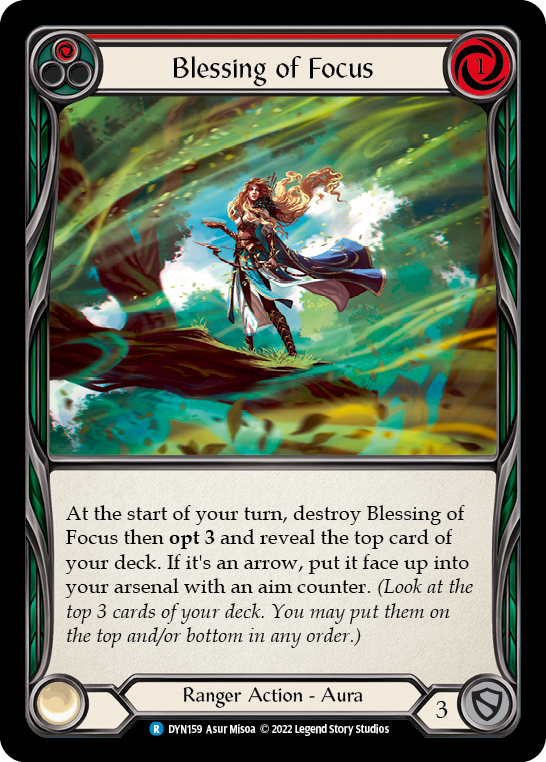 Blessing of Focus (Red) [DYN159] (Dynasty) | Card Merchant Takapuna