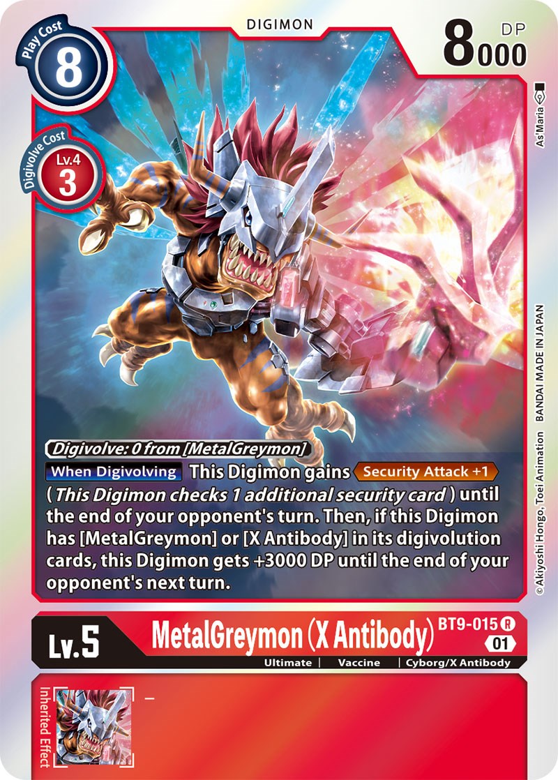 MetalGreymon (X Antibody) [BT9-015] [X Record] | Card Merchant Takapuna