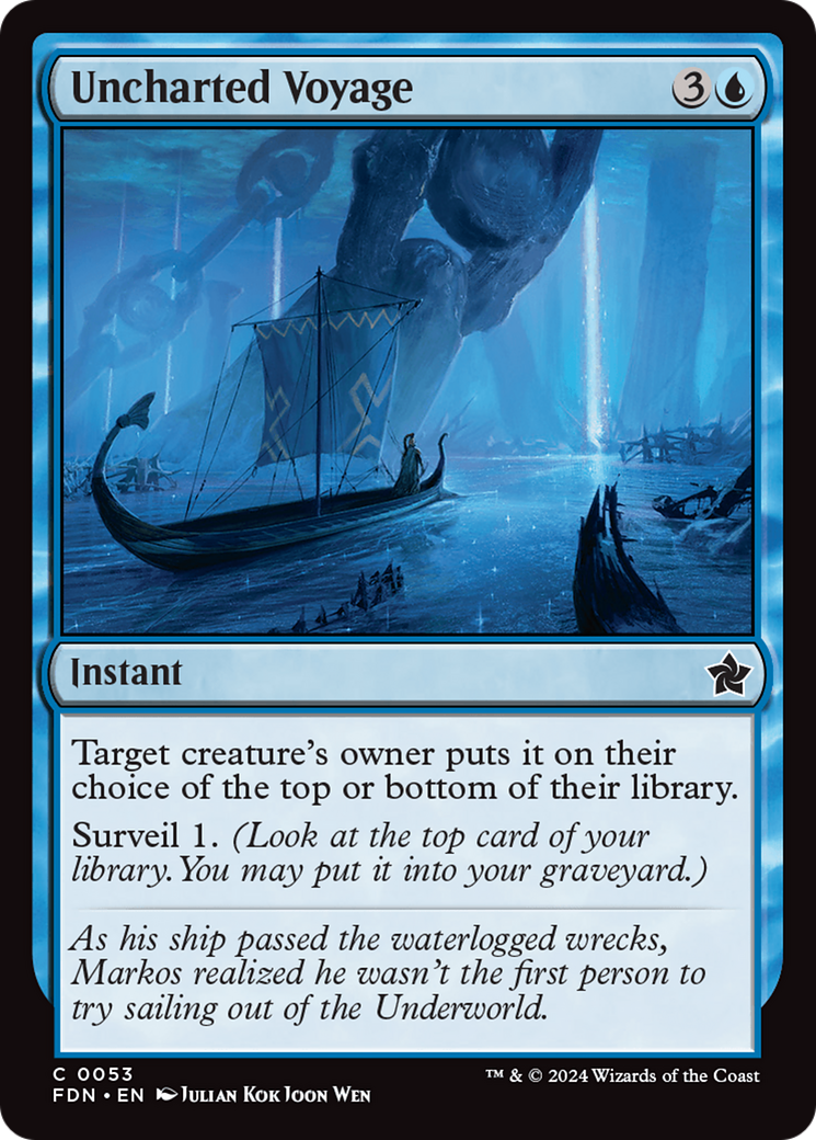 Uncharted Voyage [Foundations] | Card Merchant Takapuna