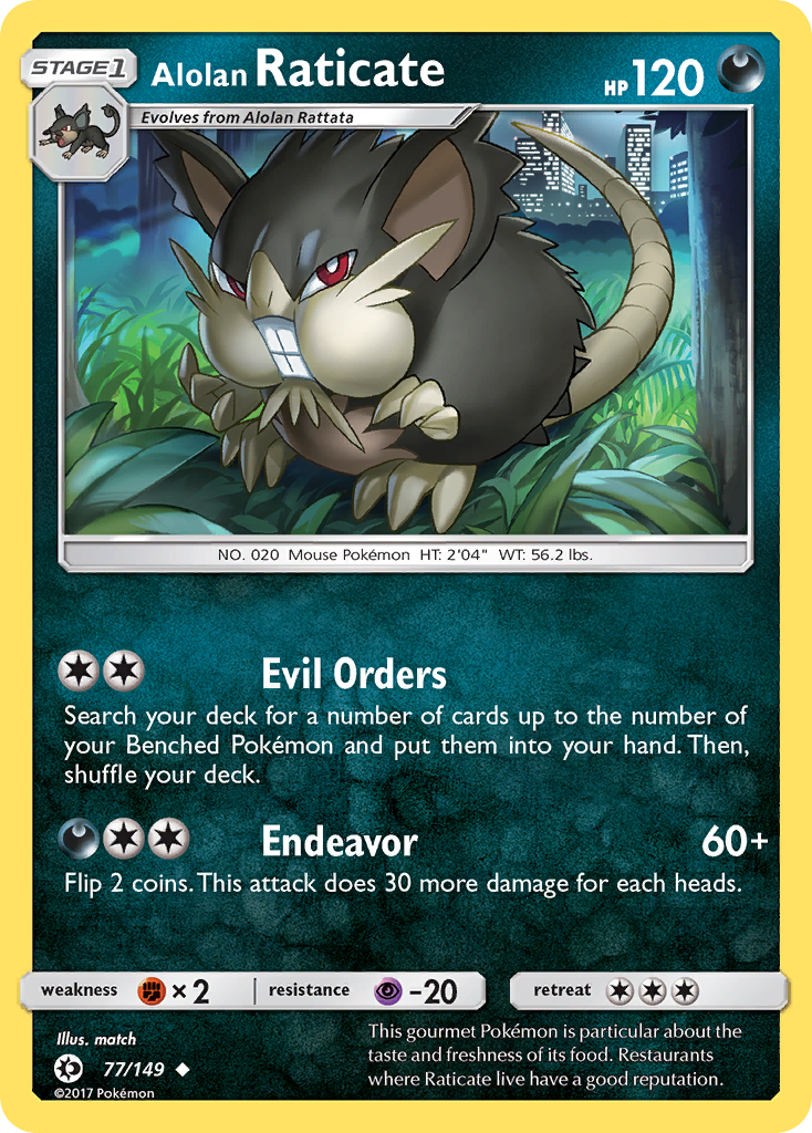 Alolan Raticate (77/149) [Sun & Moon: Base Set] | Card Merchant Takapuna