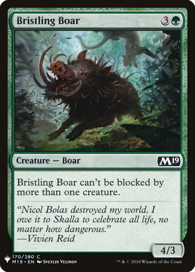 Bristling Boar [Mystery Booster] | Card Merchant Takapuna