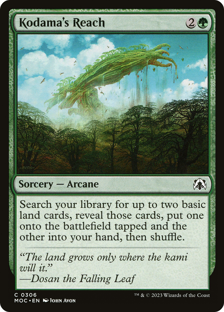 Kodama's Reach [March of the Machine Commander] | Card Merchant Takapuna