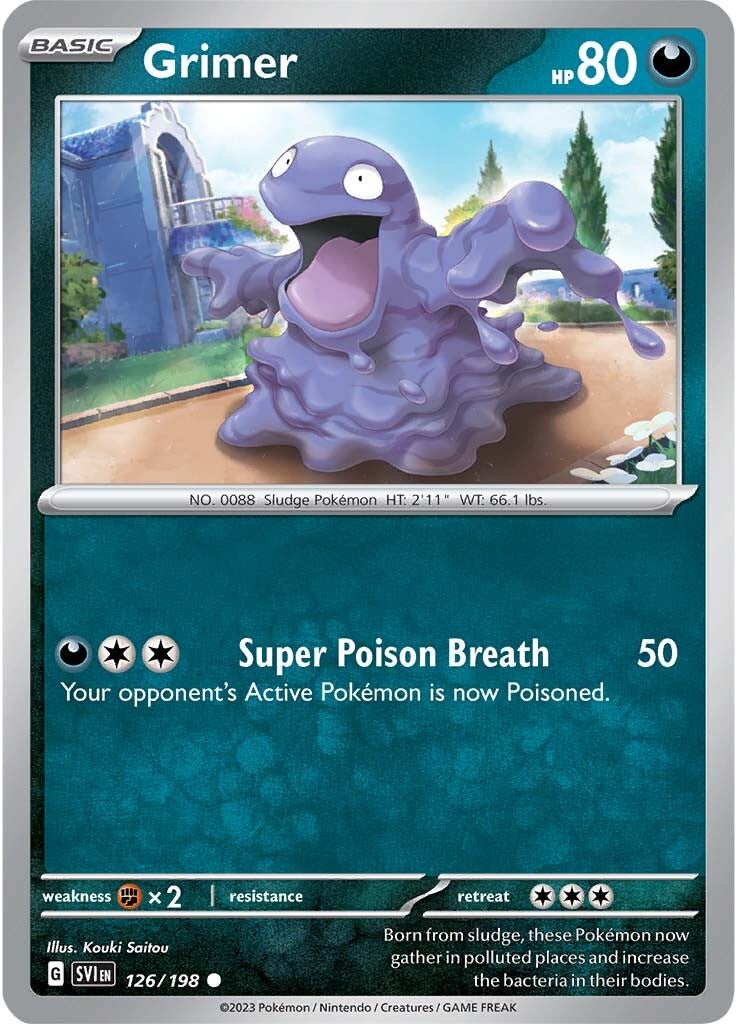 Grimer (126/198) [Scarlet & Violet: Base Set] | Card Merchant Takapuna