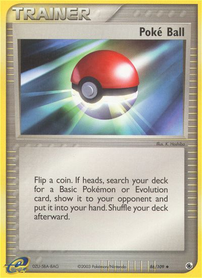 Poke Ball (86/109) [EX: Ruby & Sapphire] | Card Merchant Takapuna