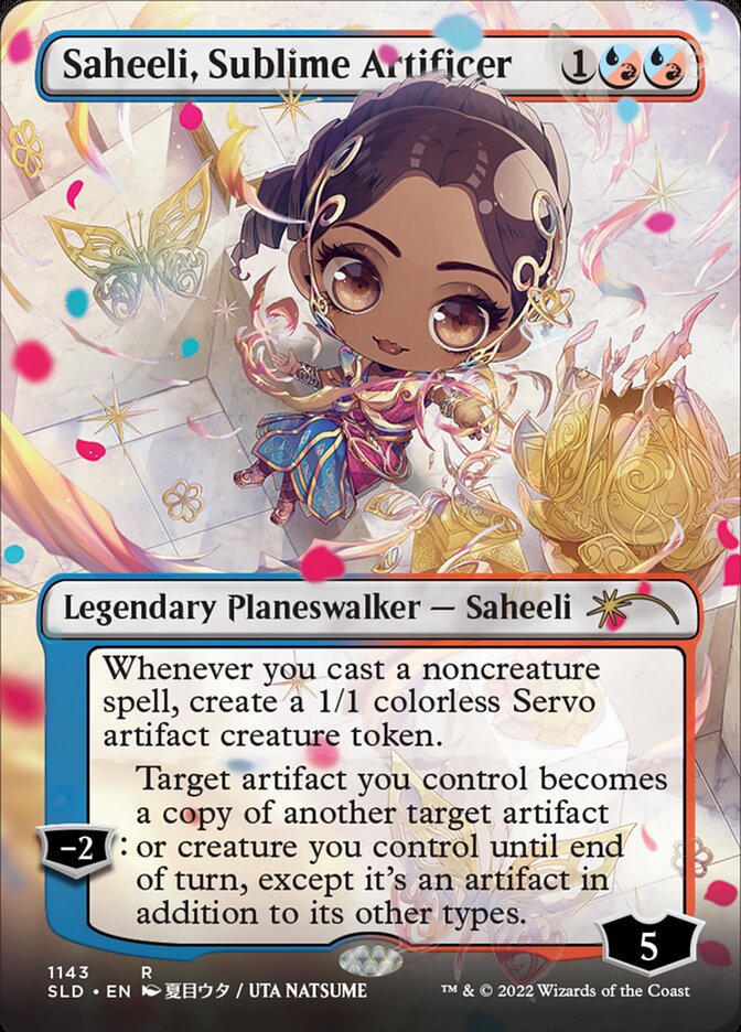 Saheeli, Sublime Artificer (Borderless) [Secret Lair Drop Series] | Card Merchant Takapuna