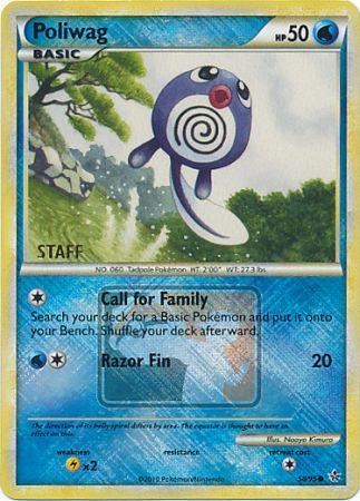 Poliwag (58/95) (League Promo Staff) [HeartGold & SoulSilver: Unleashed] | Card Merchant Takapuna