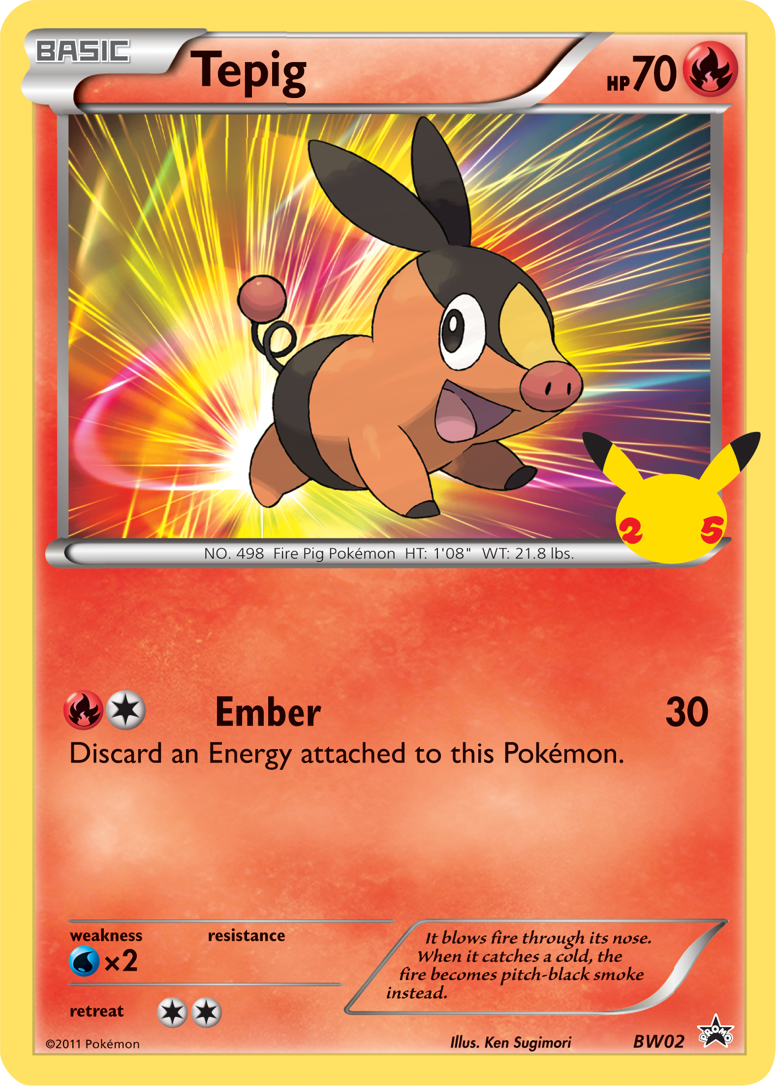 Tepig (BW02) (Jumbo Card) [First Partner Pack] | Card Merchant Takapuna