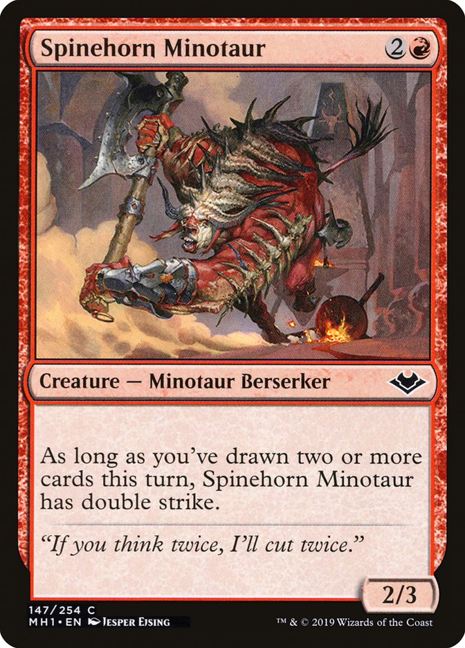 Spinehorn Minotaur [Modern Horizons] | Card Merchant Takapuna