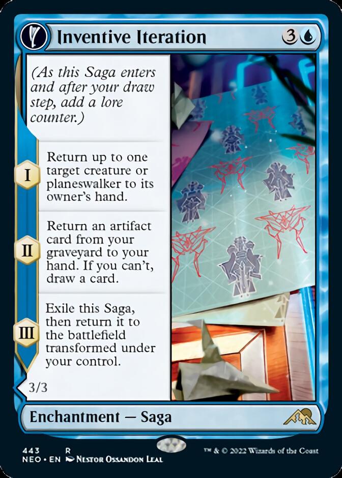 Inventive Iteration // Living Breakthrough (Extended Art) [Kamigawa: Neon Dynasty] | Card Merchant Takapuna