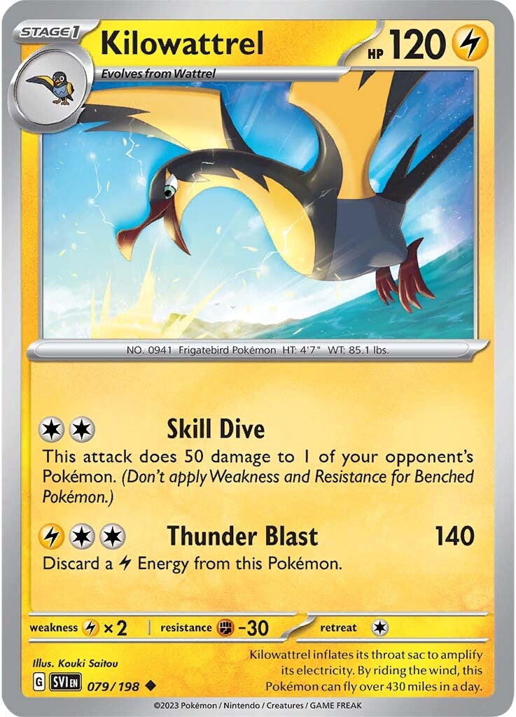 Kilowattrel (079/198) [Scarlet & Violet: Base Set] | Card Merchant Takapuna