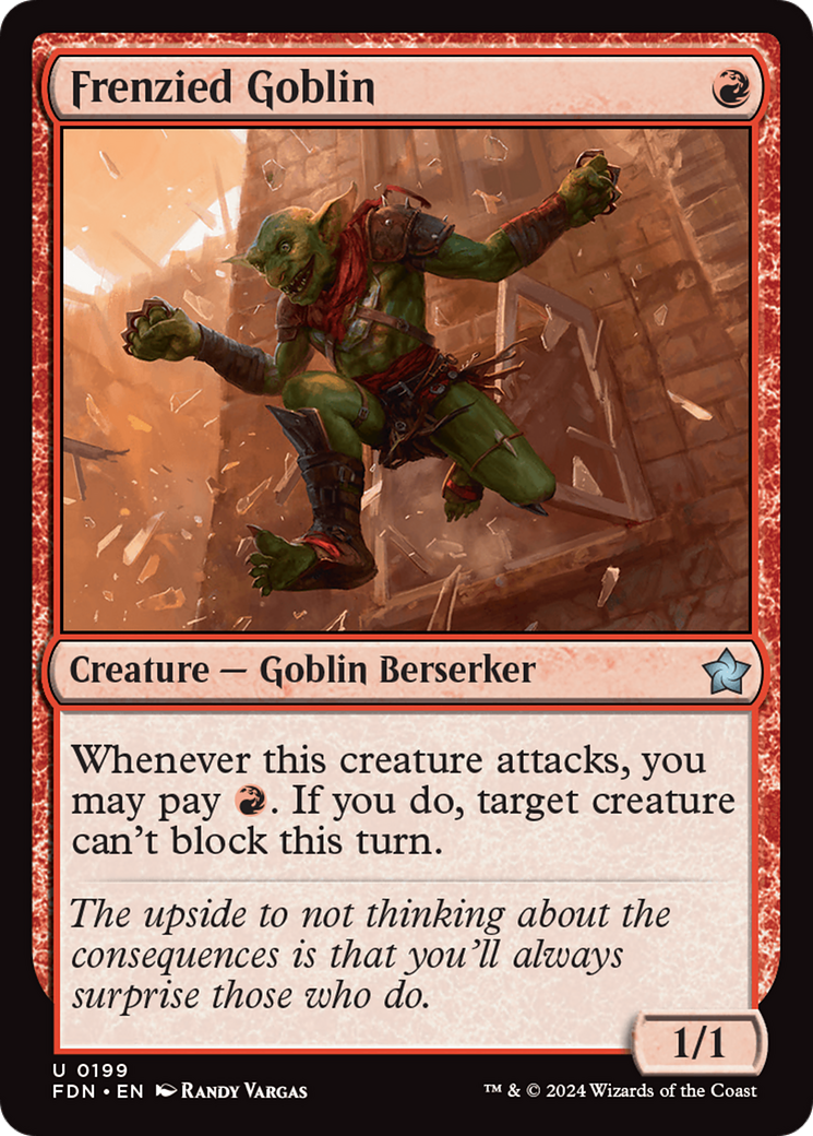 Frenzied Goblin [Foundations] | Card Merchant Takapuna