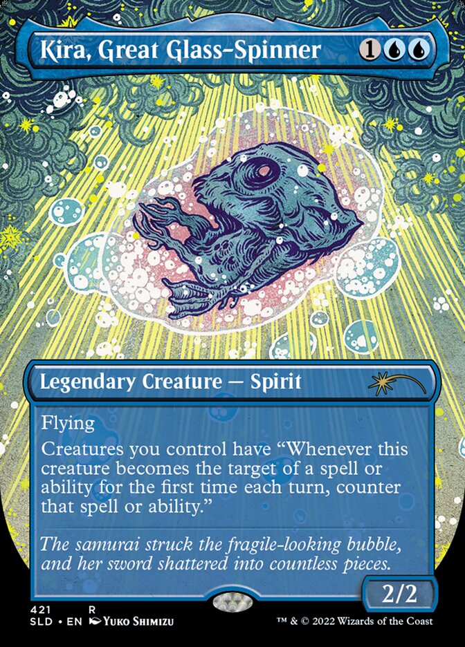 Kira, Great Glass-Spinner (Borderless) [Secret Lair Drop Series] | Card Merchant Takapuna