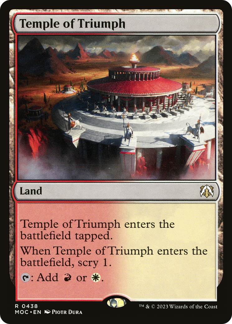 Temple of Triumph [March of the Machine Commander] | Card Merchant Takapuna