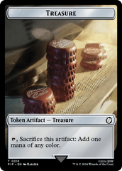 Radiation // Treasure (018) Double-Sided Token [Fallout Tokens] | Card Merchant Takapuna