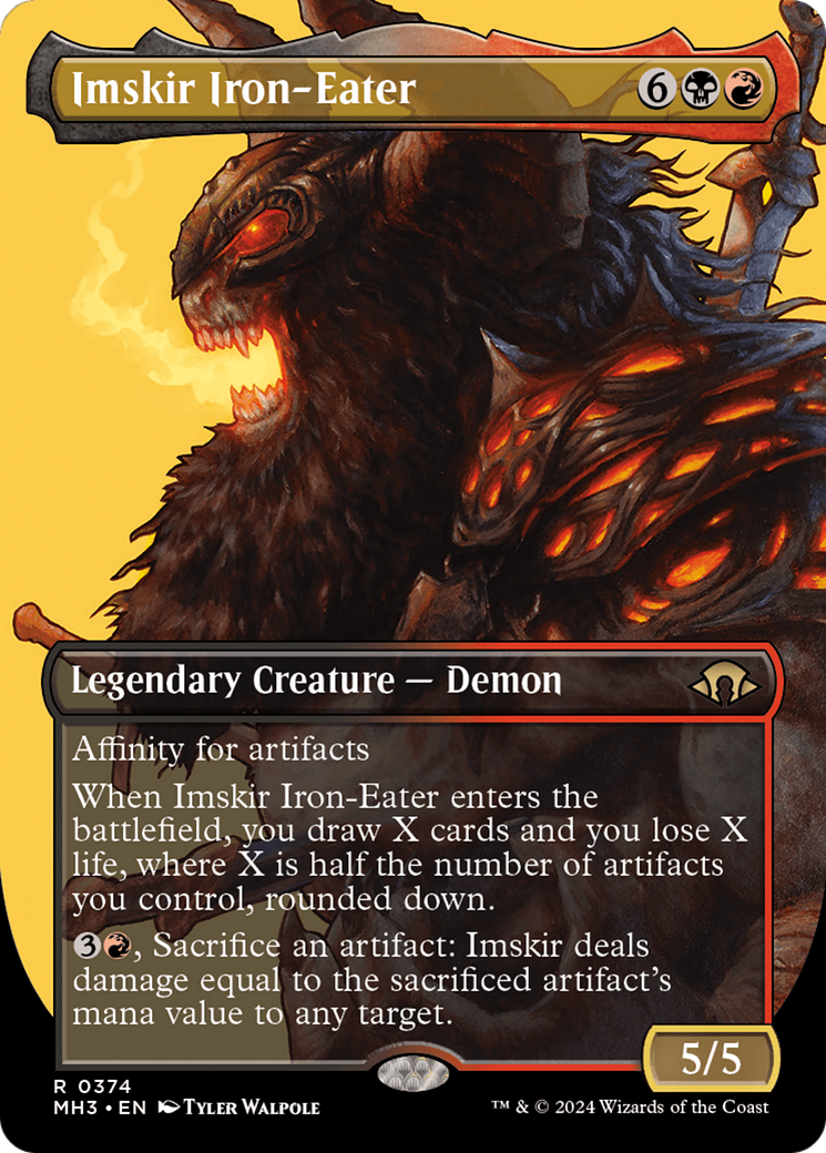 Imskir Iron-Eater (Borderless) [Modern Horizons 3] | Card Merchant Takapuna