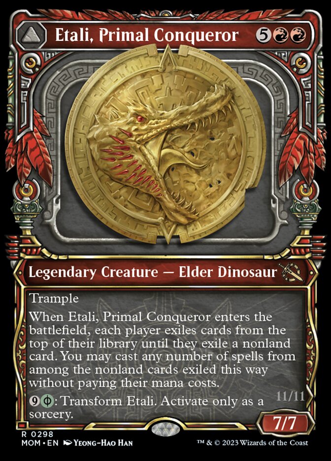 Etali, Primal Conqueror // Etali, Primal Sickness (Showcase Planar Booster Fun) [March of the Machine] | Card Merchant Takapuna