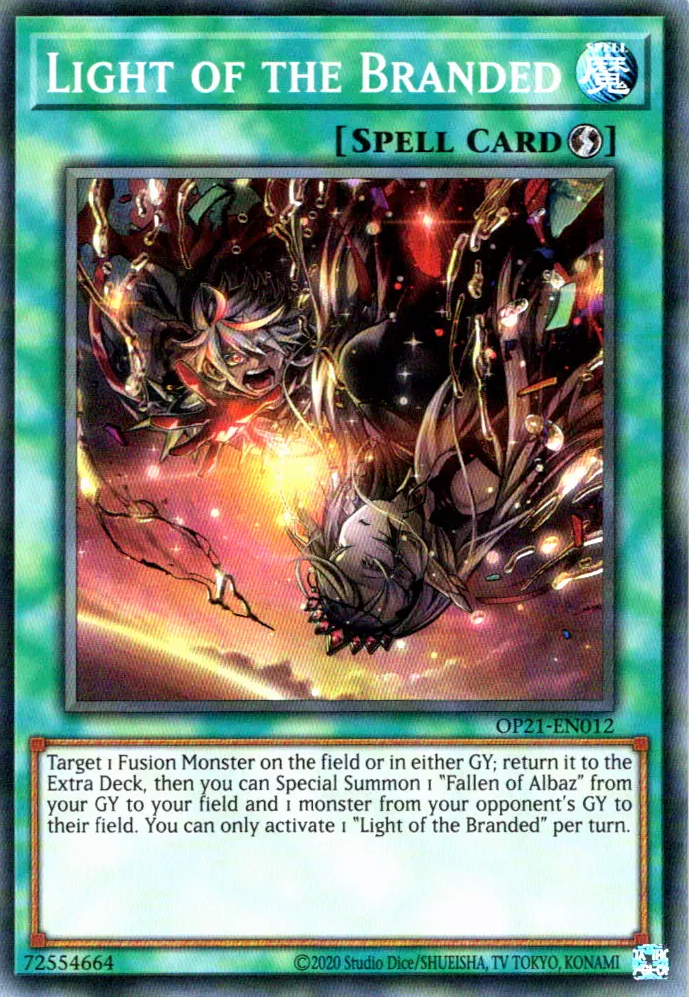 Light of the Branded [OP21-EN012] Super Rare | Card Merchant Takapuna