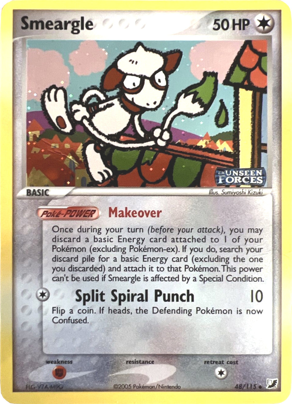 Smeargle (48/115) (Stamped) [EX: Unseen Forces] | Card Merchant Takapuna