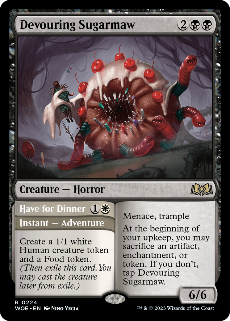 Devouring Sugarmaw // Have For Dinner [Wilds of Eldraine] | Card Merchant Takapuna