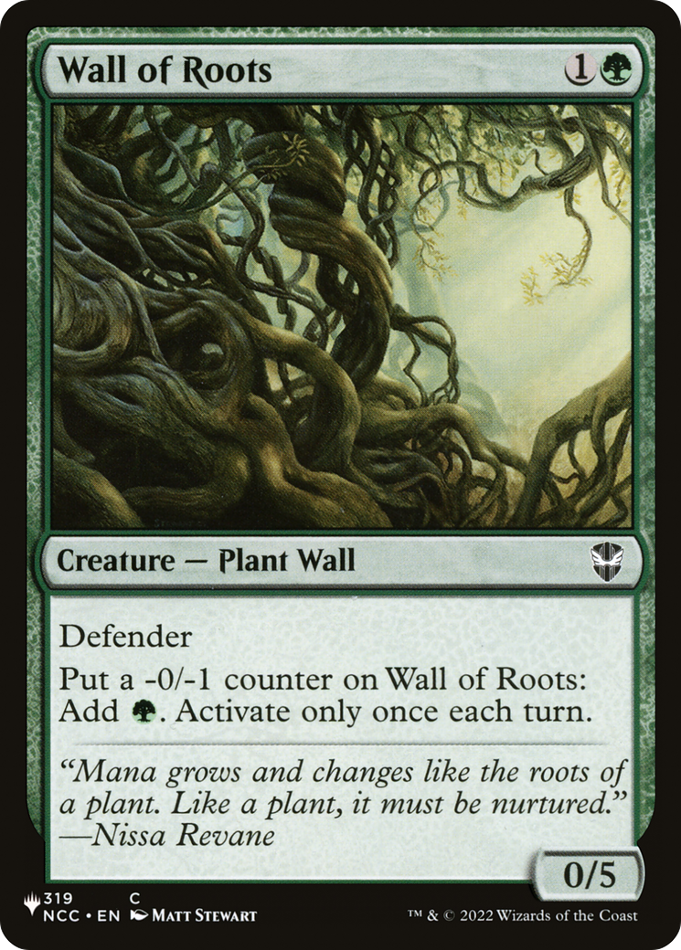 Wall of Roots [The List] | Card Merchant Takapuna