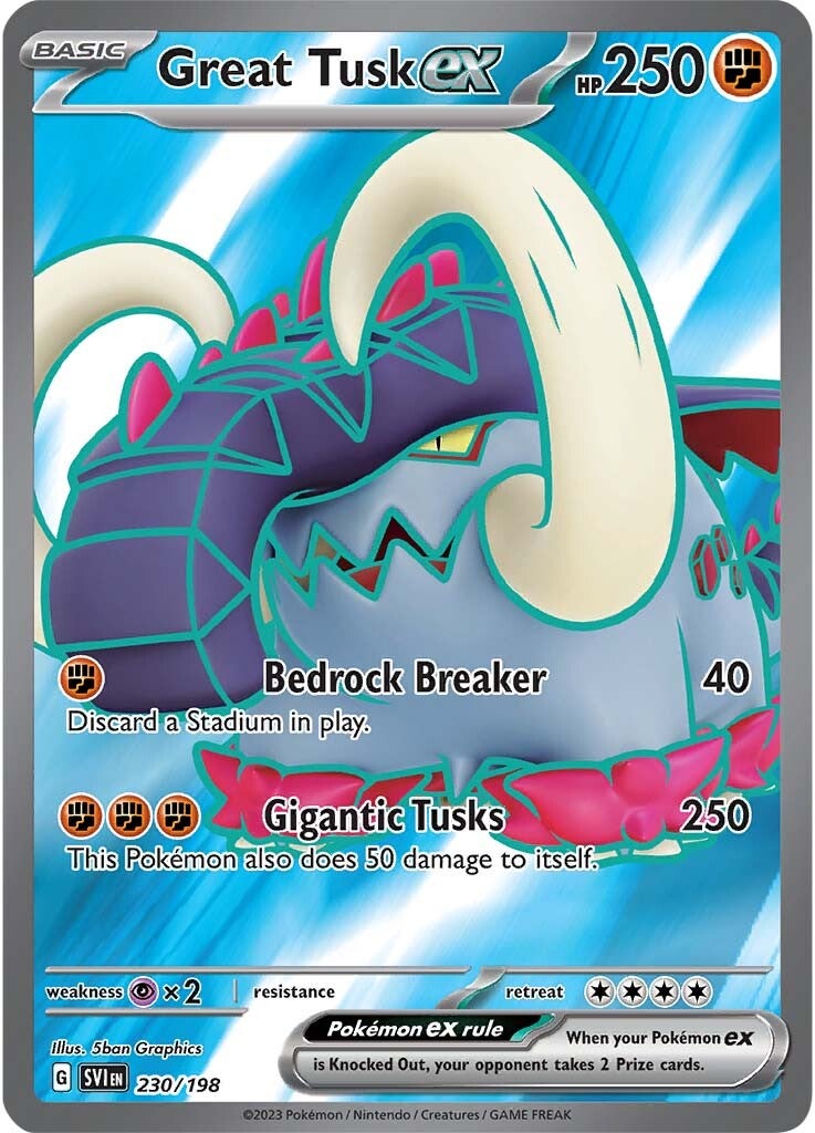 Great Tusk ex (230/198) [Scarlet & Violet: Base Set] | Card Merchant Takapuna