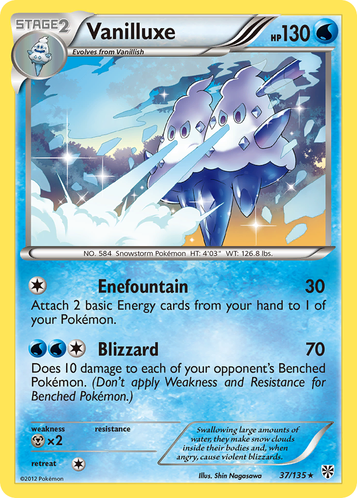 Vanilluxe (37/135) [Black & White: Plasma Storm] | Card Merchant Takapuna