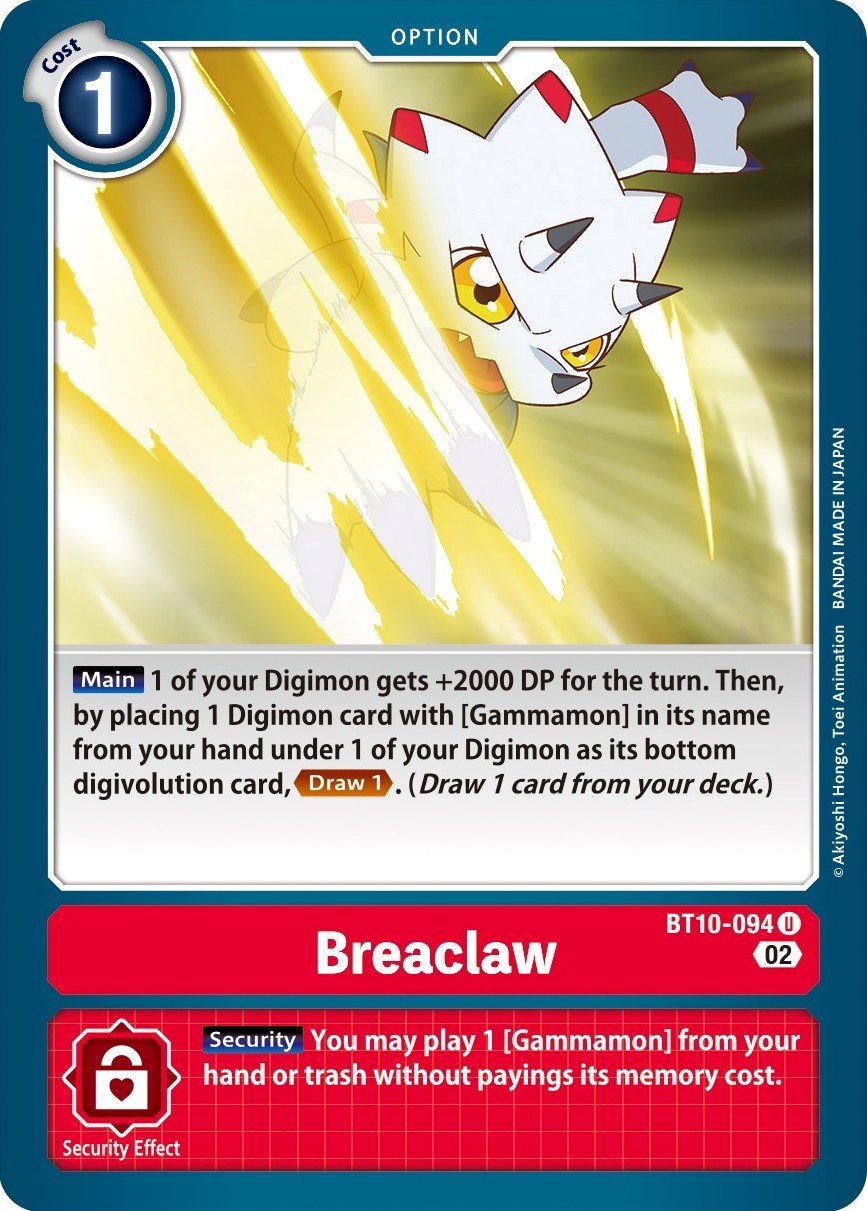 Breaclaw [BT10-094] [Xros Encounter] | Card Merchant Takapuna