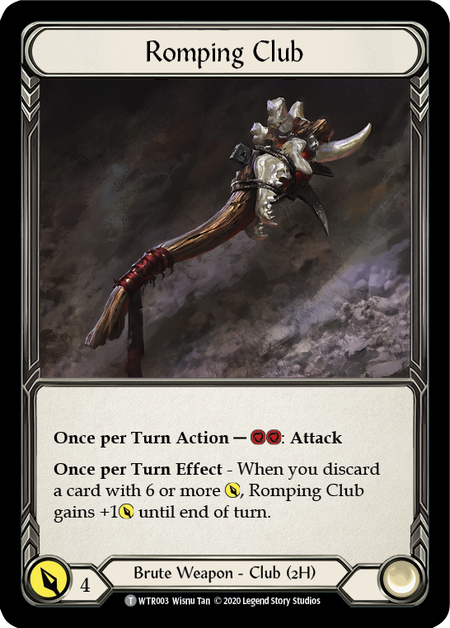 Rhinar, Reckless Rampage // Romping Club [U-WTR001 // U-WTR003] (Welcome to Rathe Unlimited)  Unlimited Normal | Card Merchant Takapuna