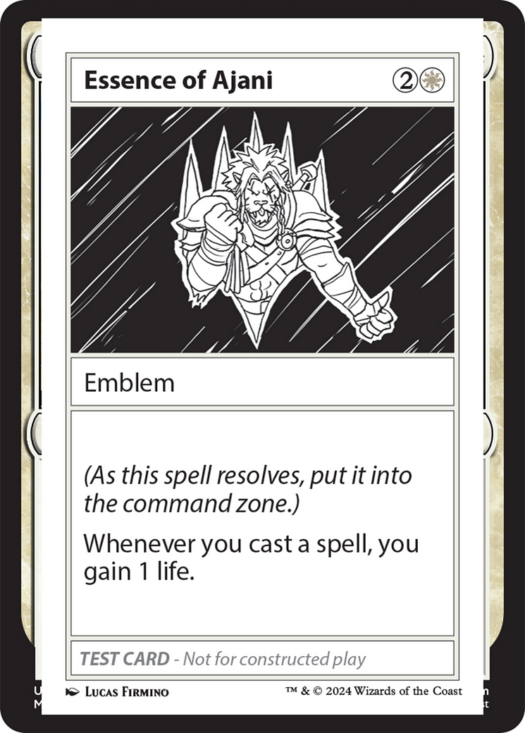 Essence of Ajani [Mystery Booster 2 Playtest Cards] | Card Merchant Takapuna