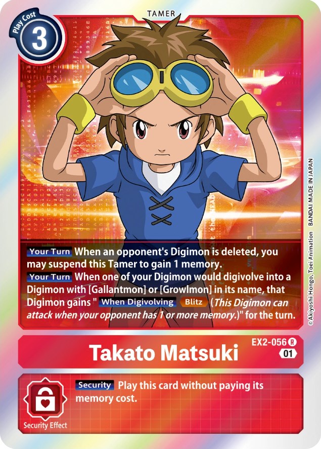 Takato Matsuki [EX2-056] [Digital Hazard] | Card Merchant Takapuna