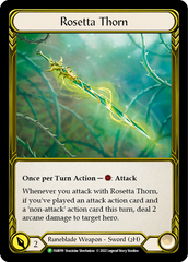 Rosetta Thorn (Golden) [FAB099] (Promo)  Cold Foil | Card Merchant Takapuna