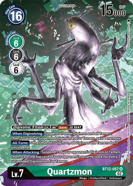 Quartzmon [BT12-057] (Alternate Art) [Across Time] | Card Merchant Takapuna