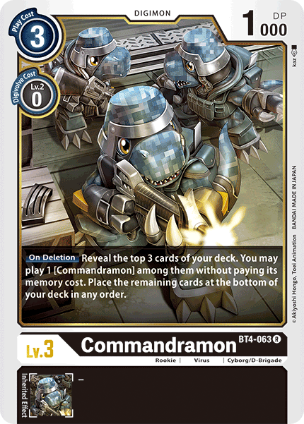 Commandramon [BT4-063] [Great Legend] | Card Merchant Takapuna