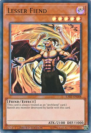 Lesser Fiend [LART-EN008] Ultra Rare | Card Merchant Takapuna